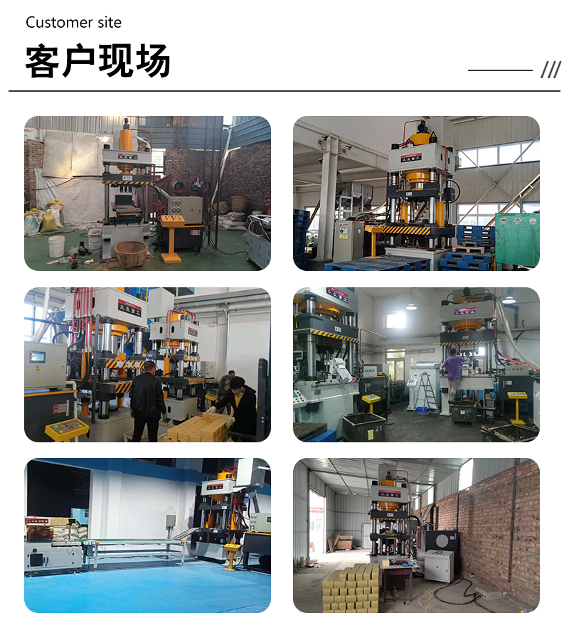 315噸牛羊舔鹽磚成型伺服液壓機 315T粉末壓塊油壓機可配套生產(chǎn)線客戶現(xiàn)場.jpg
